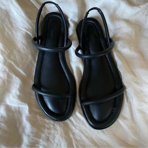 NWOT JCrew Black Strappy Sandals